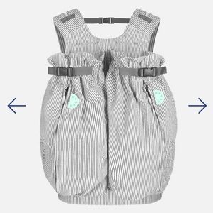 Wego Twin Carrrier in Seersucker Gray